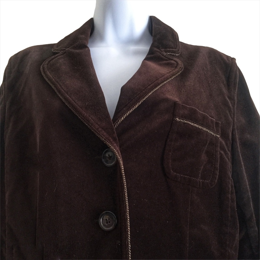 WILLI SMITH Velvety Blazer Jacket Size L - Picture 2 of 5